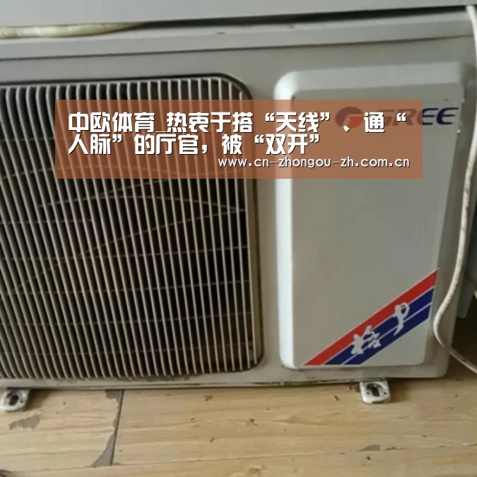 中欧体育_热衷于搭“天线”、通“人脉”的厅官,被“双开”(图1) zoty体育